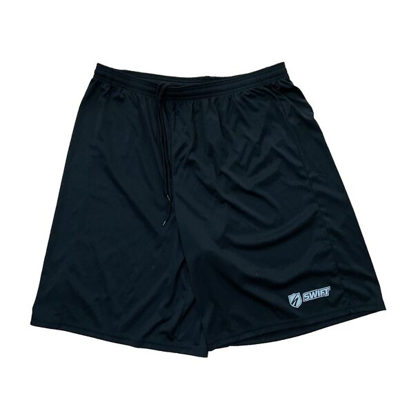 Swift Transportation Black Lightweight Athletic Shorts Mens Size 2XL Workwear - Picture 1 of 9